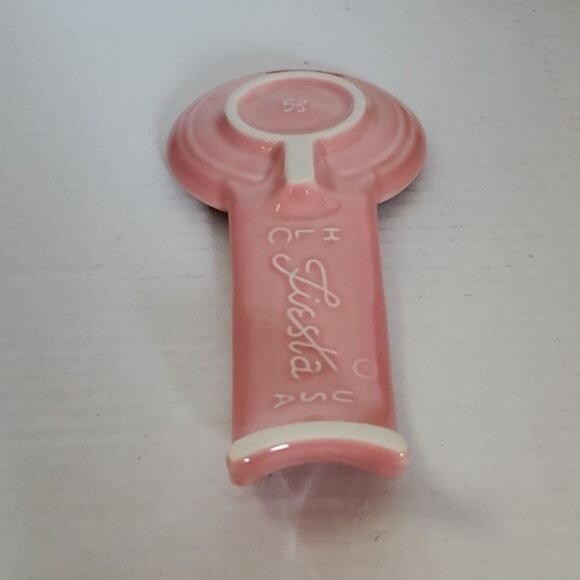 Fiestaware Fiesta CERAMIC Spoon Rest Plate Dish Peony Pink - Picture 8 of 12